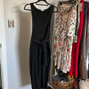 Good American ribbed tie sweater dress 4